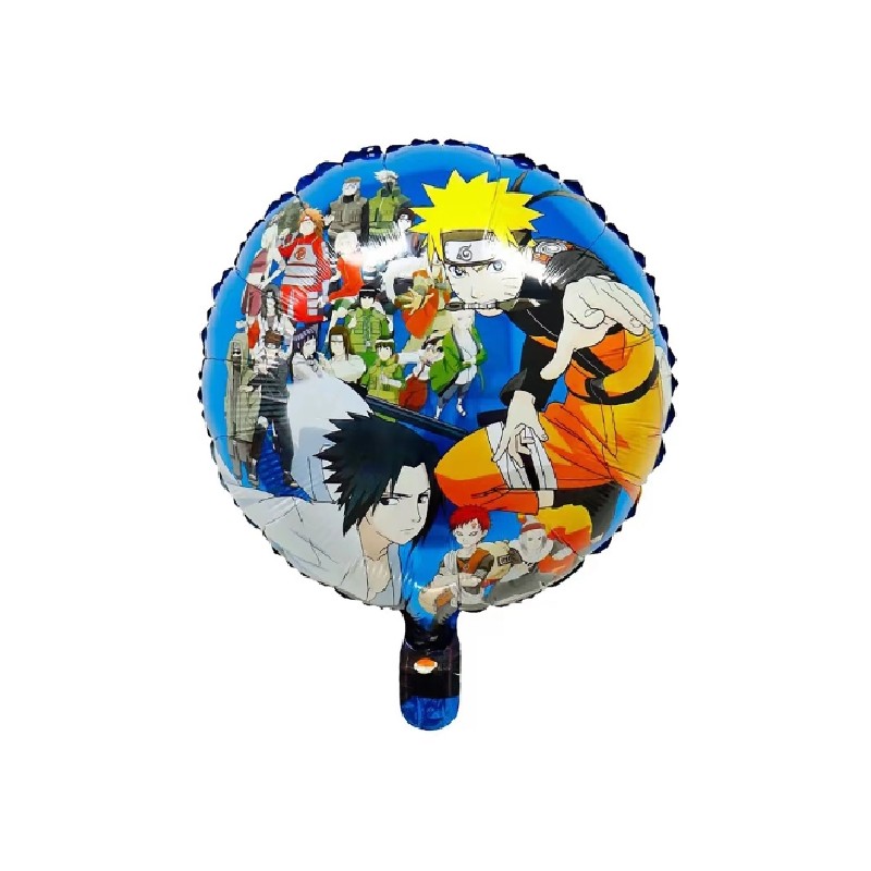 BALLON METALLIQUE ROND NARUTO 43 CM 