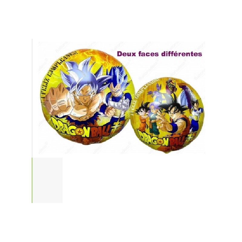 BALLON METALLIQUE ROND  DRAGON BALL Z   46 CM 