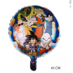 BALLON METALLIQUE ROND  DRAGON BALL Z   45 CM 