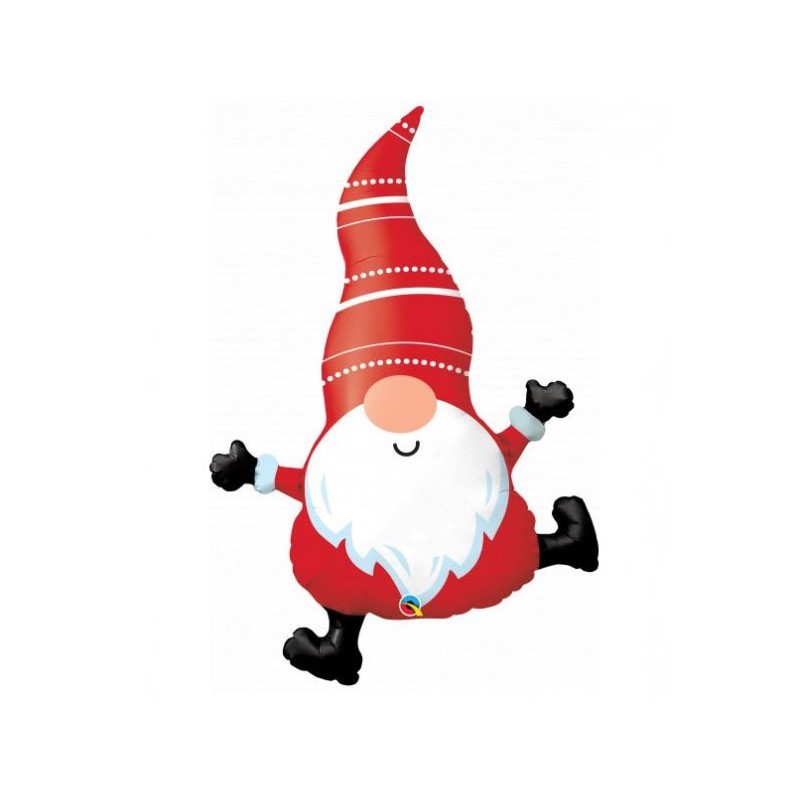 BALLON METALLIQUE GNOME NOEL   107 CM 