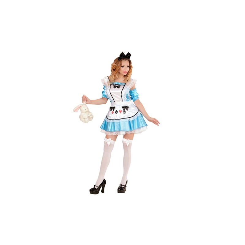 DEGUISEMENT MISS ALICE WONDERLAND GIRL BLEU TAILLE S 