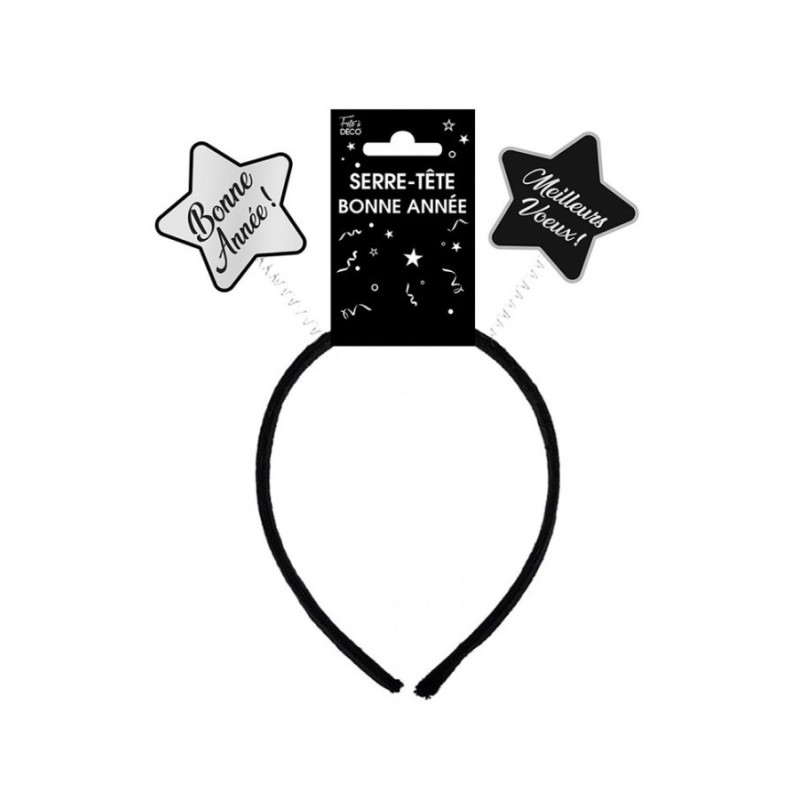 SERRE TETE TIARE BONNE ANNEE ARGENT SERRE TETE TIARE BONNE ANNEE ARGENT