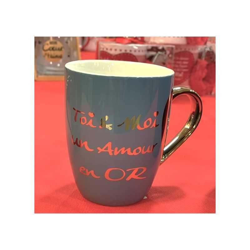 MUG TOI ET MOI UN AMOUR EN OR
