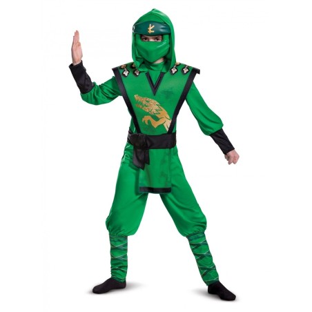 DEGUISEMENT LUXE LEGACY LLOYD NINJAGO VERT  TAILLE 7-8 ANS 