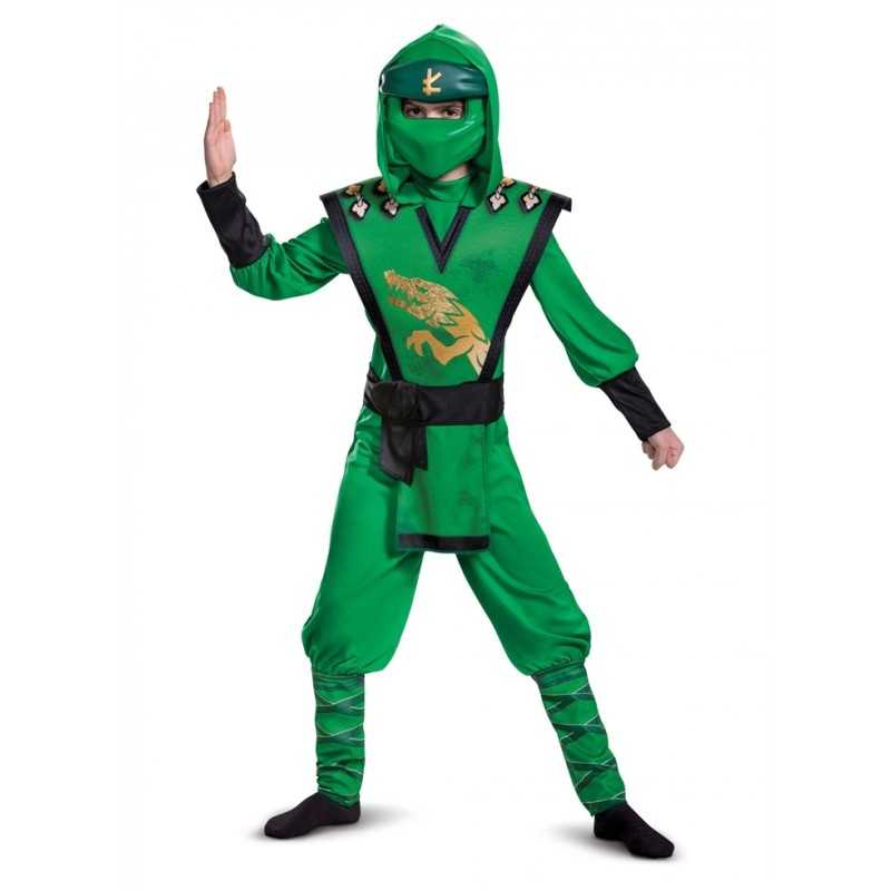 DEGUISEMENT LUXE LEGACY LLOYD NINJAGO VERT TAILLE 4-6 ANS 
