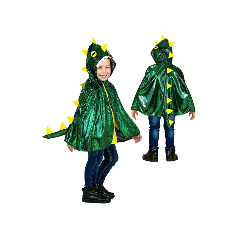 DEGUISEMENT CAPE DRAGON VERT TAILLE 3-5  ANS 