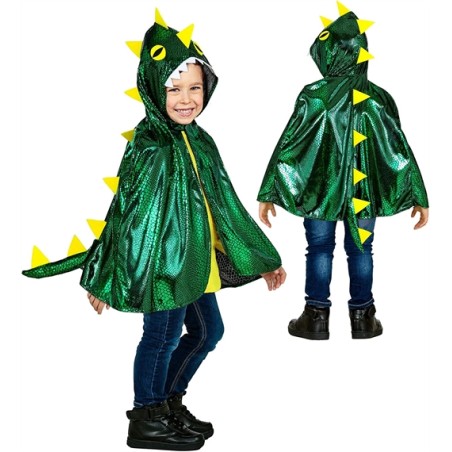 DEGUISEMENT CAPE DRAGON VERT TAILLE 3-5  ANS 