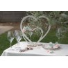 DECORATION GRAND COEUR BLANC 39 CM X 39 CM