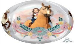 BALLON METALLIQUE ORBZ CHEVAL SPIRIT 38 CM