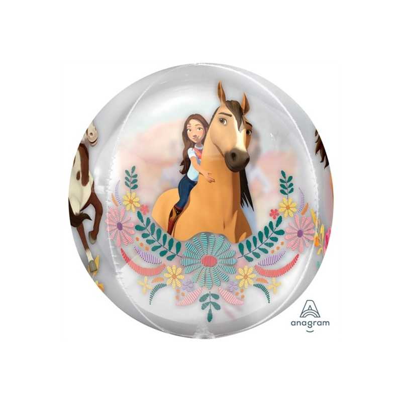 BALLON METALLIQUE ORBZ CHEVAL SPIRIT 38 CM