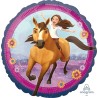 BALLON METALLIQUE ROND CHEVAL SPIRIT  43 CM 