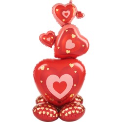 BALLON METALLIQUE AIRLONZ COEUR 139 CM 