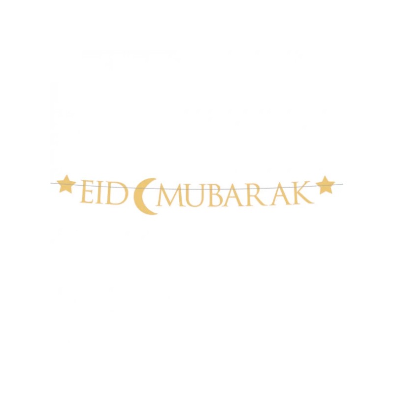 GUIRLANDES EID MUBARAK 220X15CM 