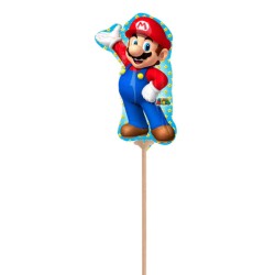 BALLON METALLIQUE PERSONNAGE MARIO 20 X 30 CM