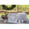 URNE CARREE MARIAGE VEGETAL 20 x 20 x 20 CM URNE CARREE MARIAGE VEGETAL 20 x 20 x 20 CM