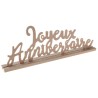 LETTRES JOYEUX ANNIVERSAIRE  COULEUR NATURELLE 33.5 x 4.5 x 12 CM